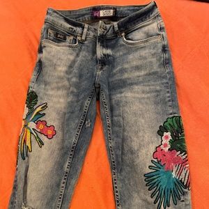 Embroidered jeans